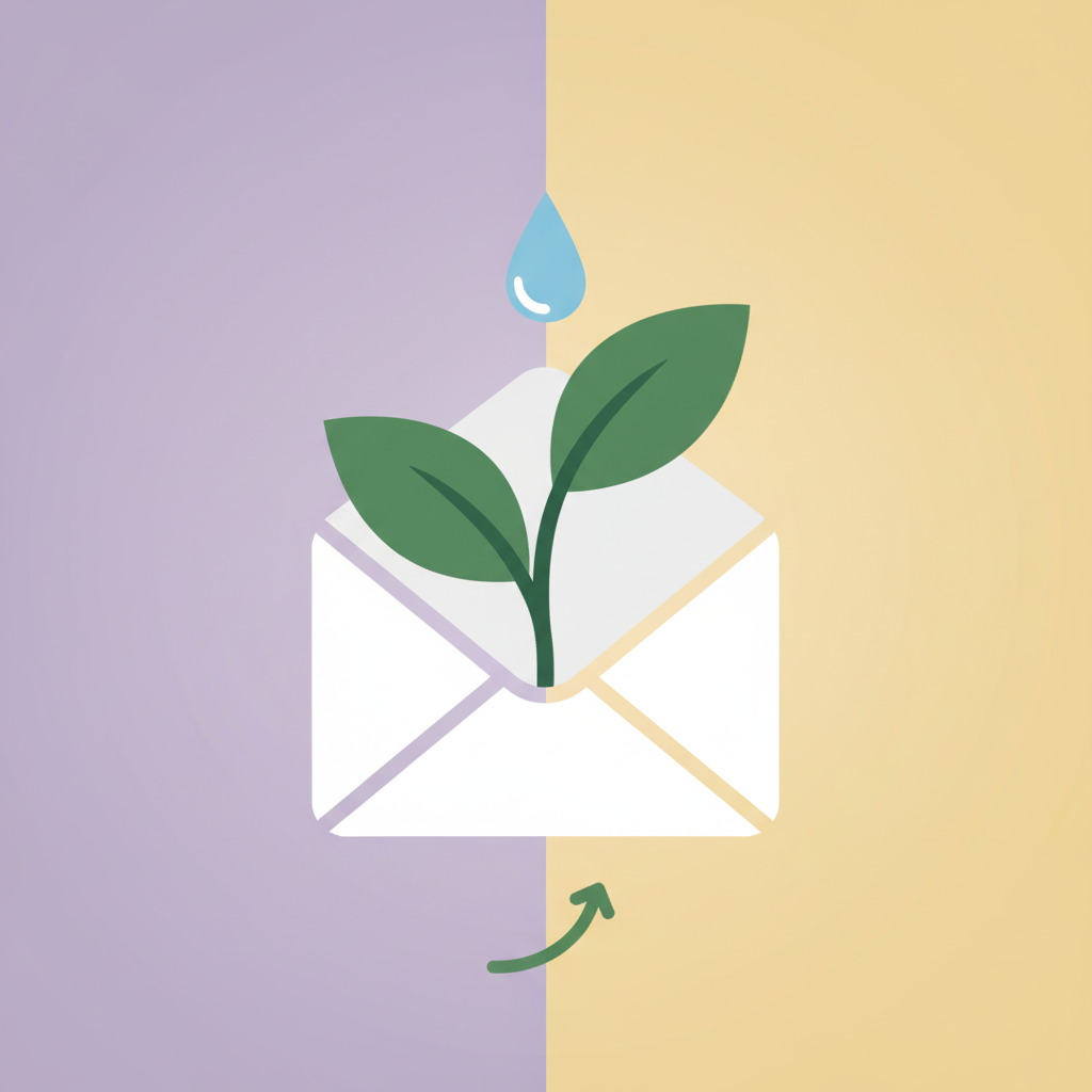 An image showing email marketing concepts for lead nurturing