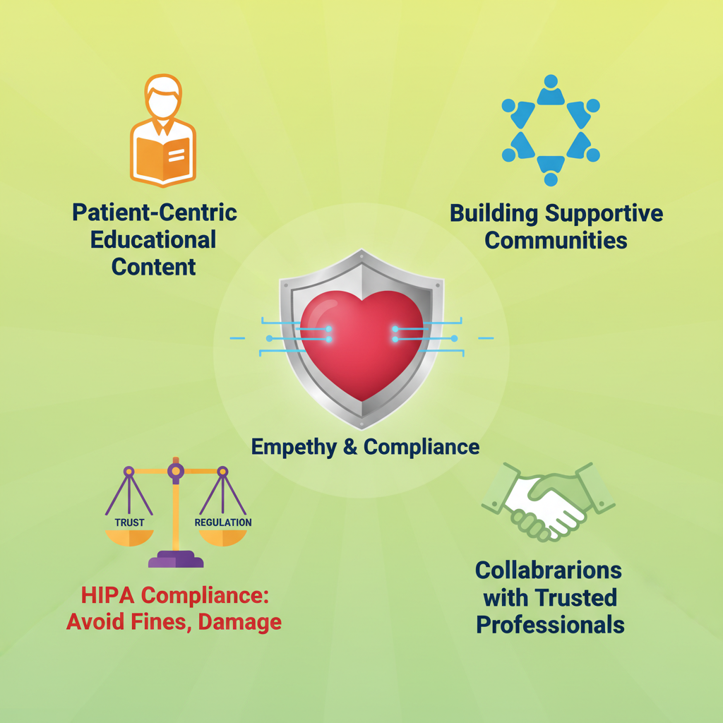 A serene image of a yoga class, representing health and wellness marketing